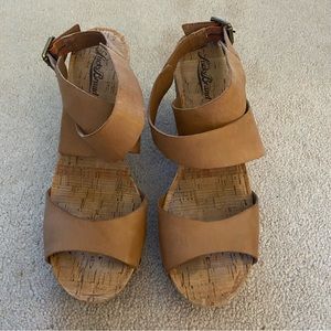 Lucky Brand Tan Wedges Size 8.5